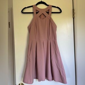 Nordstrom zip up mini dress w pockets